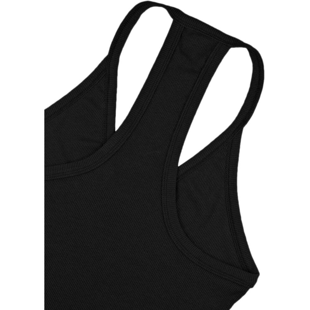 Workout Tops for Women Racerback Basic Tank Summer 2026 Camisole V Designer Neck Slim Fit Ribbed Sleeveless