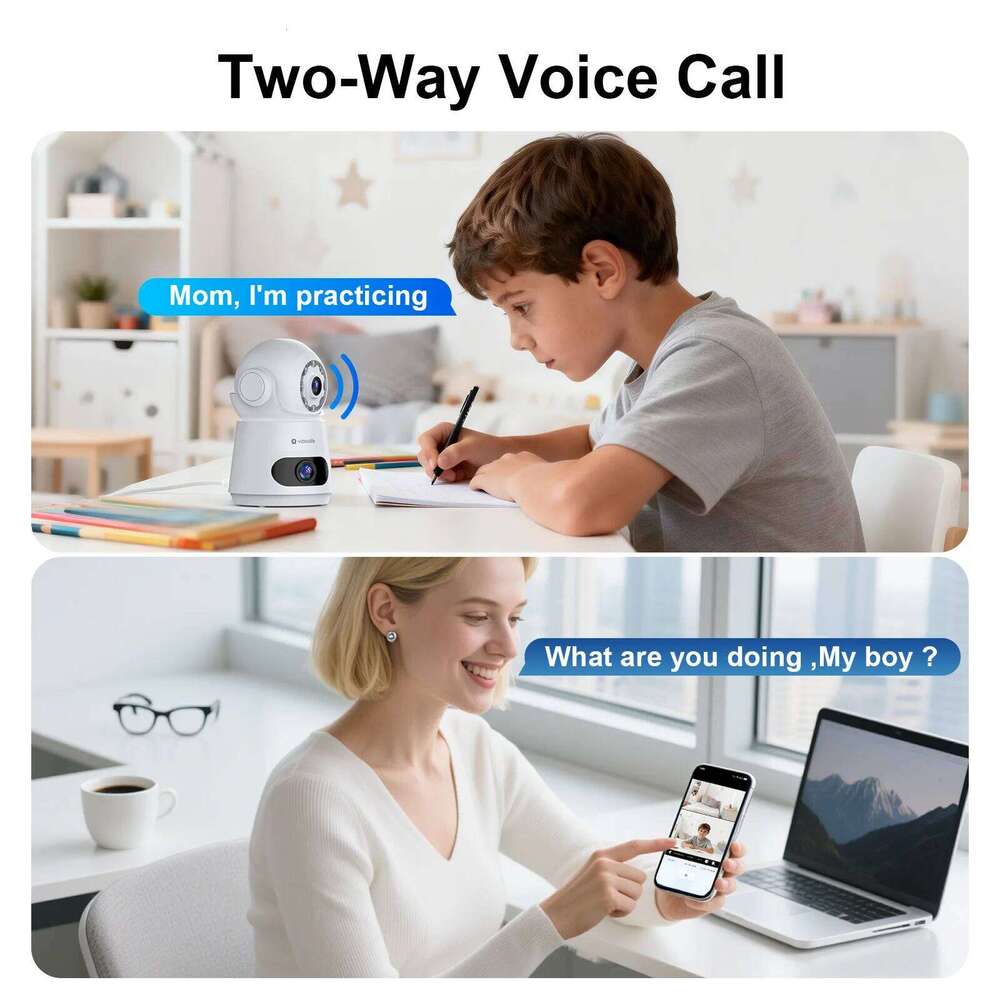 Videolife 4MP Monitoring WIFI Two-way Voice Intercom Automatic Body Tracking Full Color Night Vision Indoor Camera 26W0306