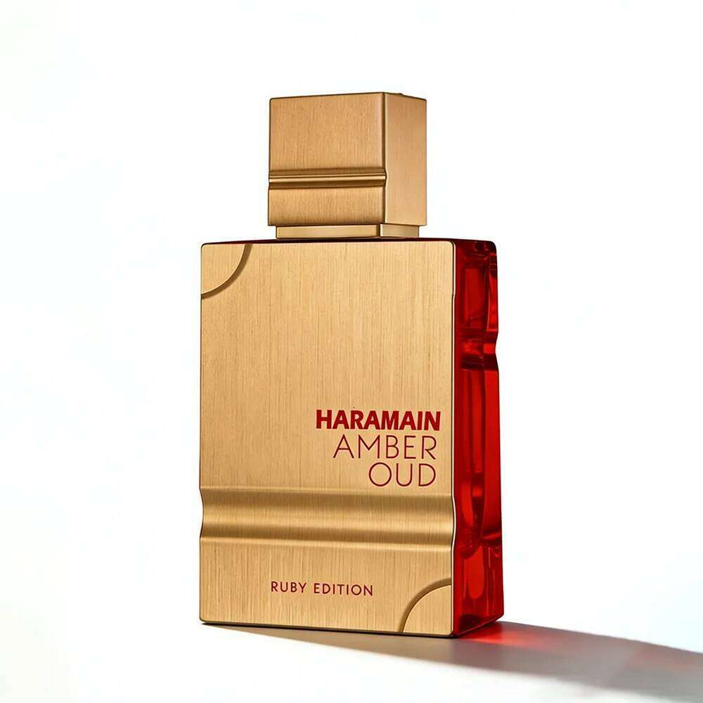 Haramain Amber Oud Ruby Edition Inspired Eau De Parfum Perfume 60ML 2.0Oz Spray Luxurious Oriental Rose Unisex Fragrance 26H0306