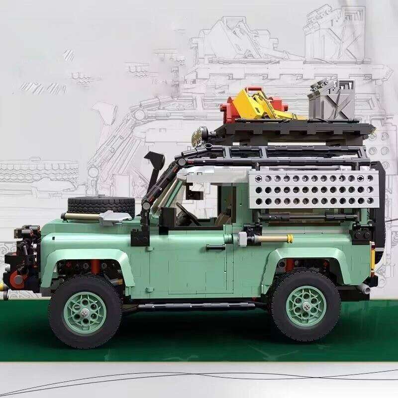 2336pcs New High-Tech Land Rovered Defender 90 Bricks Compatible 10317 Super Off-Road Racing Car Building Blocks Kids Toys Gifts Z260305