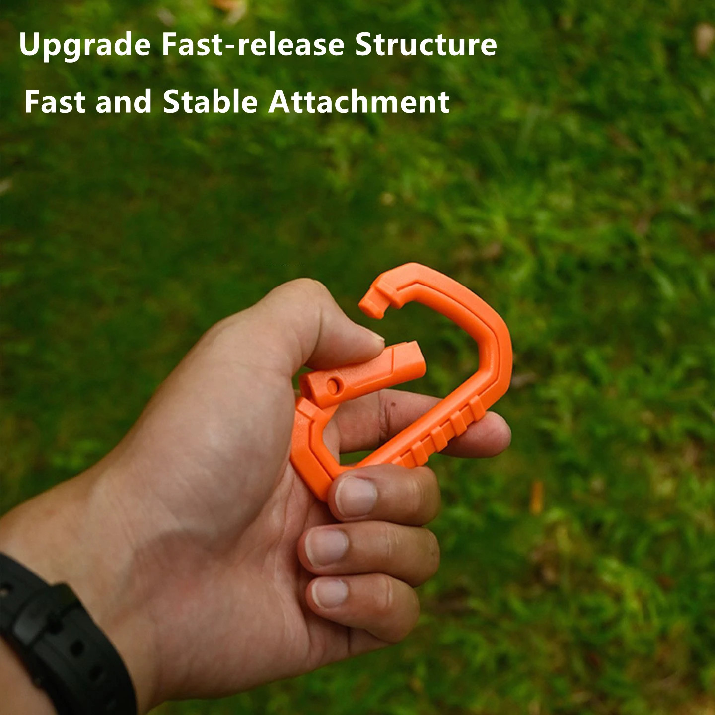 Tactical Carabiner Molle Clip Plastic Buckle ITW Keychain DRing Hard Hook Spring Snap EDC Gear Camping Hiking Outdoor Tools 260228