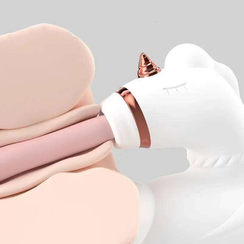 Female Masturbation Toy Sex Vibrator Unicorn Shaped Heating Dildo Machine Clitoris Sucker Massage Stick Sexshop Tools for Adults W260305