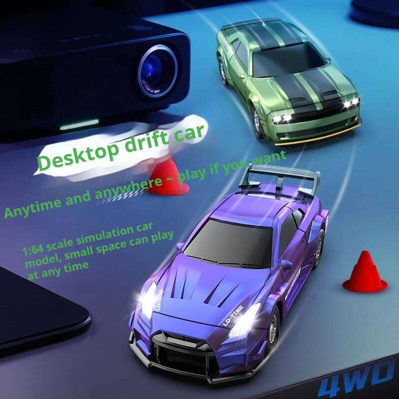 2.4G RC Drift 1/64 4WD Remote Control High Speed 15KM/H Drive Radio Controlled Mini Racing Car Model Boy Toy Gift C260305