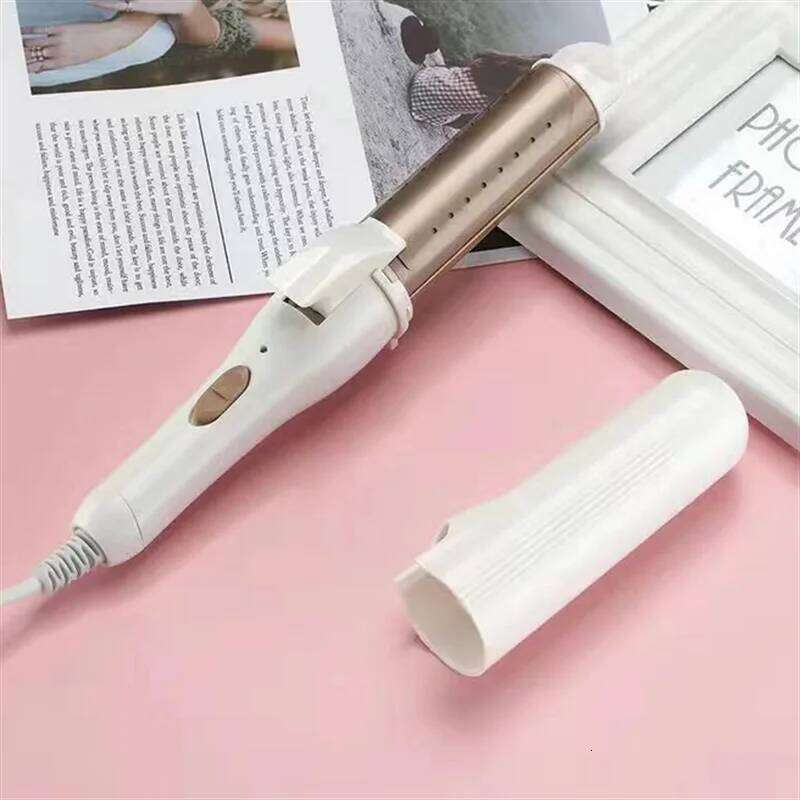 Professional 3-in-1 Gold Ceramic Curling Iron Styling Tools Hair Straightener Heated Roller For Curls And Styles 26Y0306