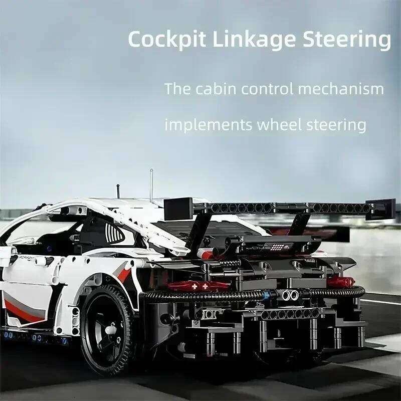 High-Tech Building Blocks Large-Scale Sports Model Desktop Decoration ABS Racing Car DIY Stress-Relief Toys Z260306