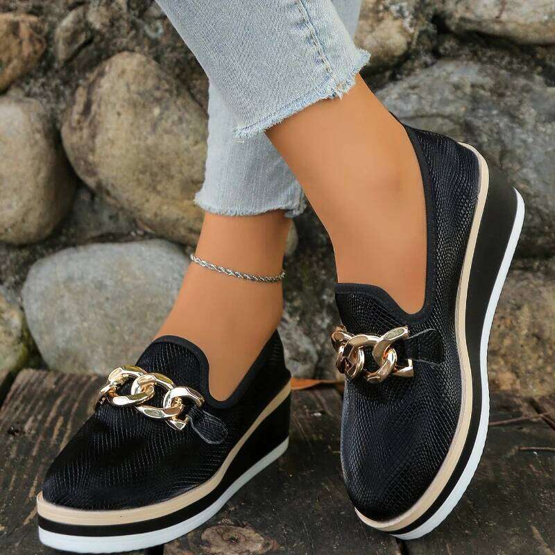 2026 New Women's Fashion Hot Selling Non slip Thick soled Outdoor Comfortable and Breathable Solid Color Casual Shoes