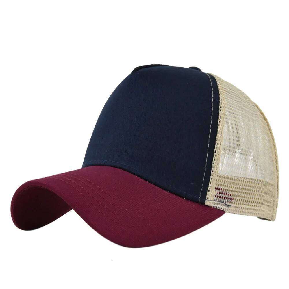 1 PC high quality Hot Sales Solid-color Net Baseball ForMen Women Solid Color Hat Casual Outdoor Breathable Cap Y260304