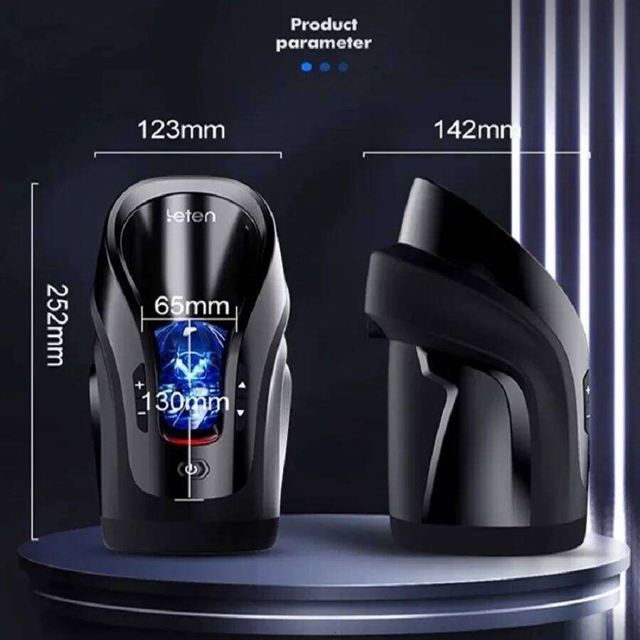 NEW Leten Luxury-Pro Automatic Telescopic 75MM Thrusting Vagina High Speed Intelligent Powerful Masturbation CupSex Toys for Men W260305