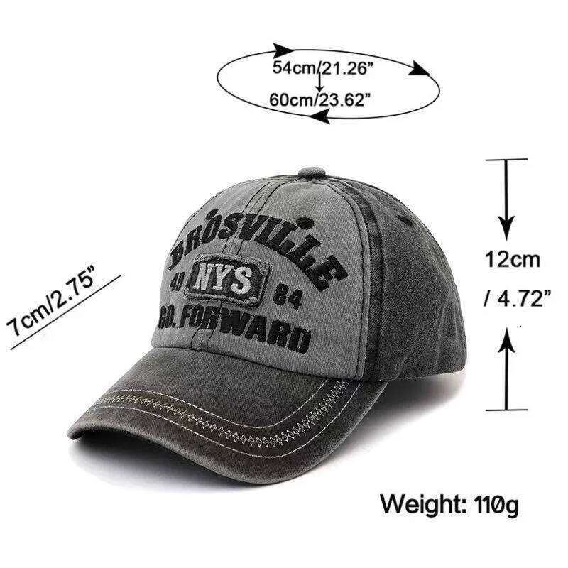 Retro Letter Embroidery Baseball Caps Men Women Washed Cotton Adjustable Casual Hip Hop Streetwear Sun Hats Y2k Hat Y260304