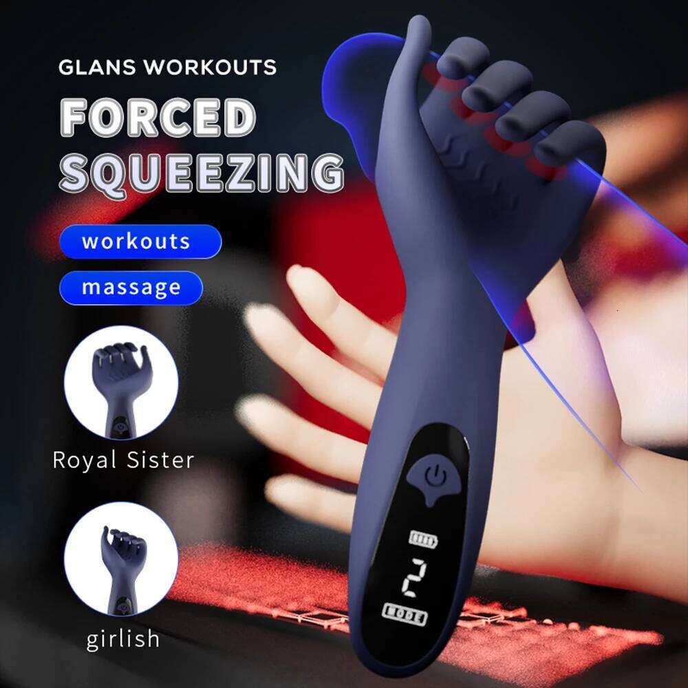 Trainer Male Penis Vibrating Massage Glans Vibrator Lasting Delay Endurance Exer Sex Toys Masturbator for Men W260305