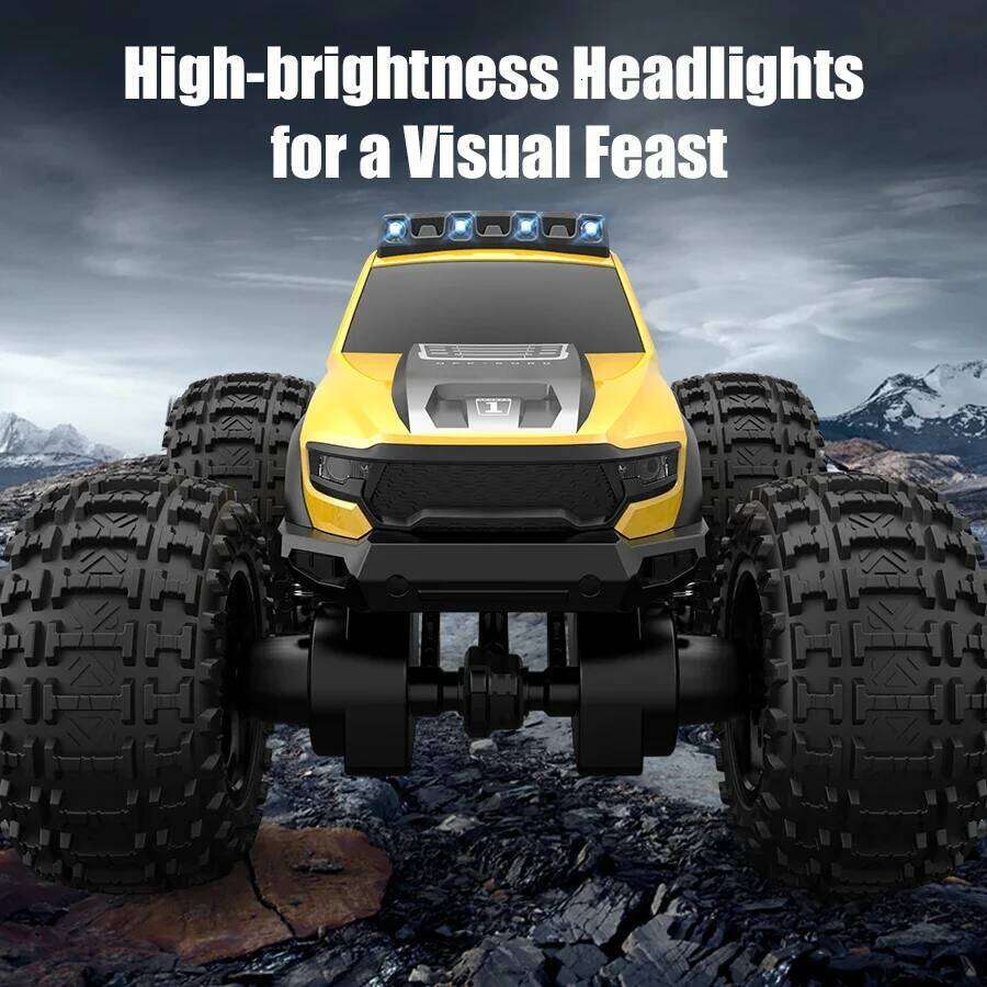 JHD For 2025 New JJRC Amphibious RC Car 4WD Off-Road Climbing Monster Truck with LED Light 4-wheeled Buggy C8816 C260305