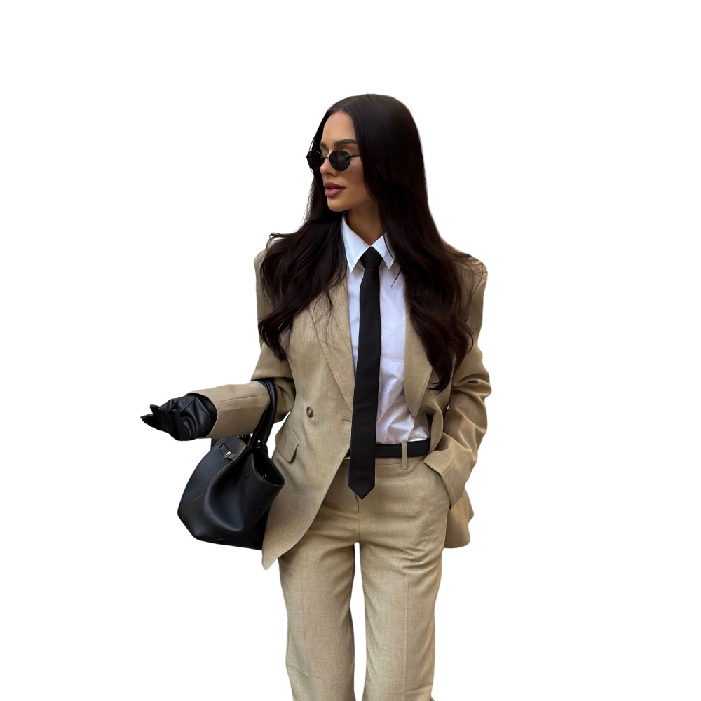 Women's Prom Dresses Suit Gowns Elegant Appliques Peaked Lapel Jacket Pants Suit For Female Satin 2 Pieces Suit Customized 39