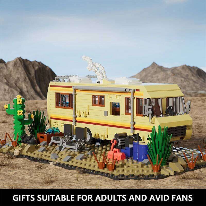 Technical Breaking Bad RV Adventure Camper Bus Model Building Blocks Fit Car Vehicle Assemble Bricks Toys For Boys Avid Fans Z260305