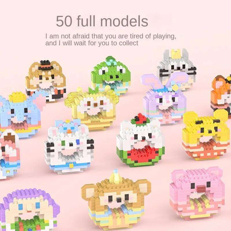 Donut series of 50 Internet celebrity small particle building block doll children puzzle toy girl gift Z260306