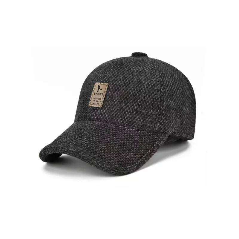 Cotton Men's Autumn And Winter Middle-Aged Dad Cloth Single Old Man Windshield Baseball Sun Hat Y260304