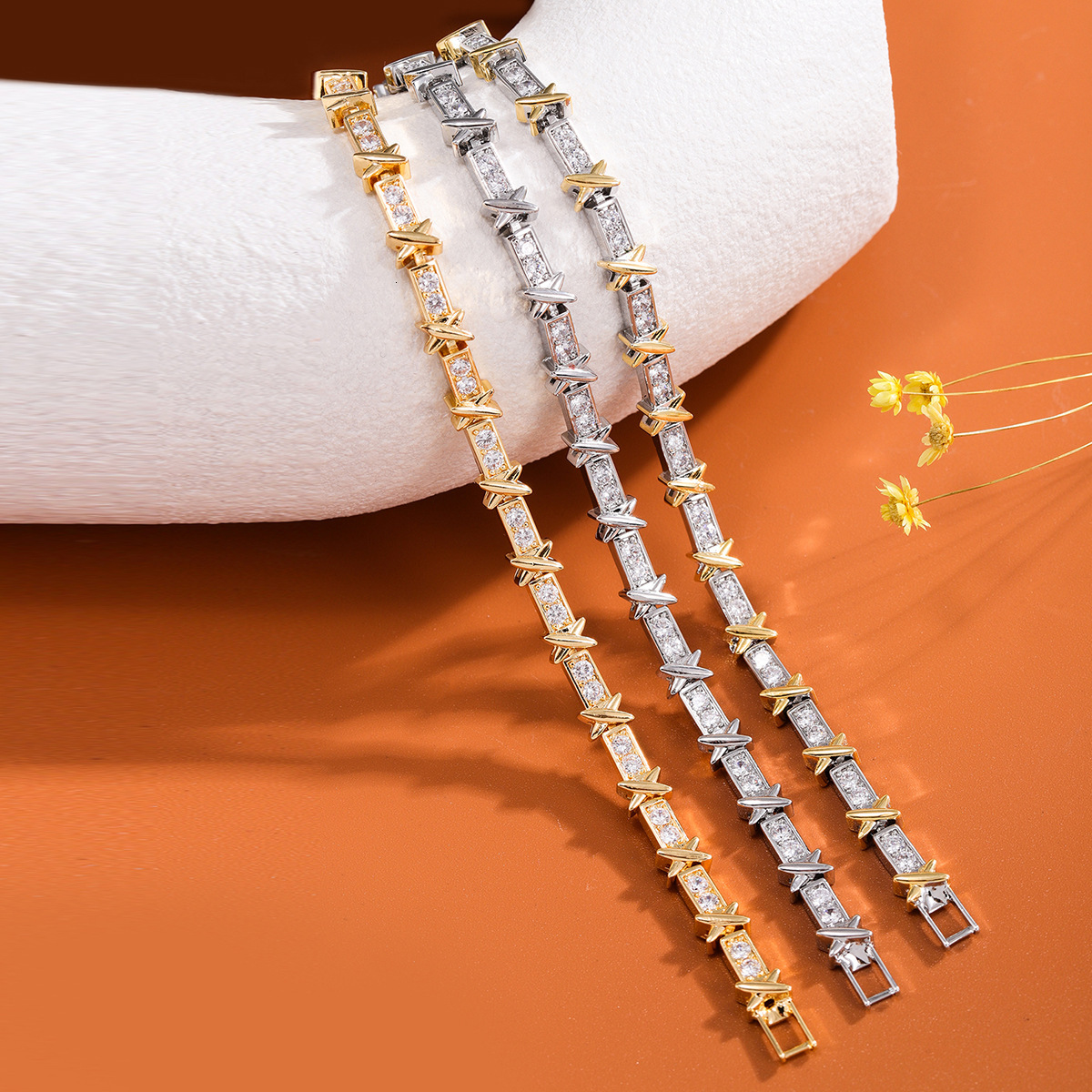 Bracelet Niche Design Light Luxury Zircon Bracelet For Women Ins Cold Style Personality Bracelet Fashion High-End Versatile Best Friend Jewelry Bracel
