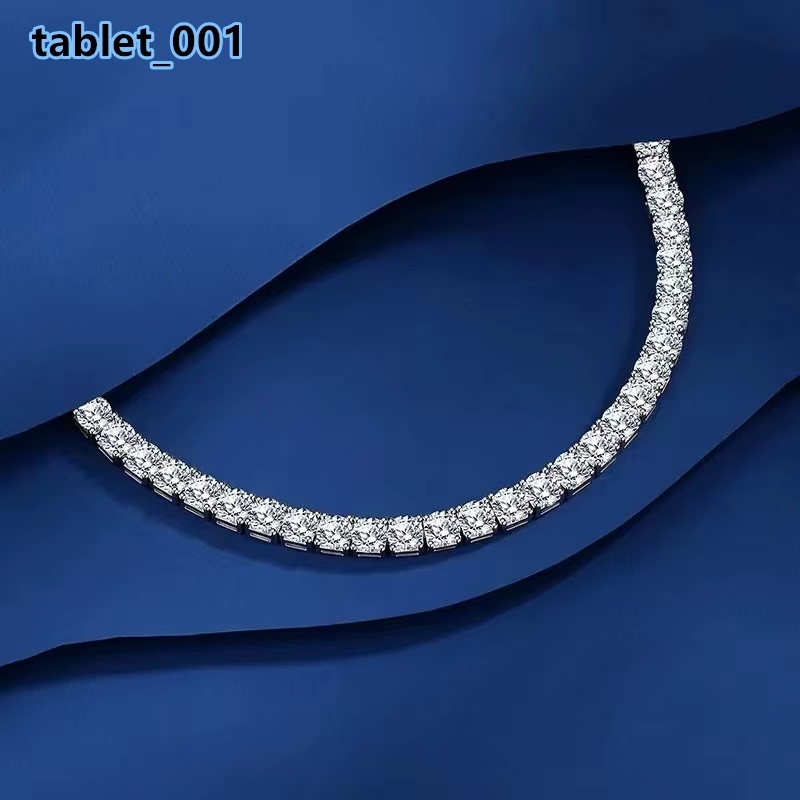 65mm 1CT White 925 Sterling Silver VVS Moissanite Diamond Tennis Link Chain Bracelet Iced Out Unisex Jewelry Men Women Bracelet