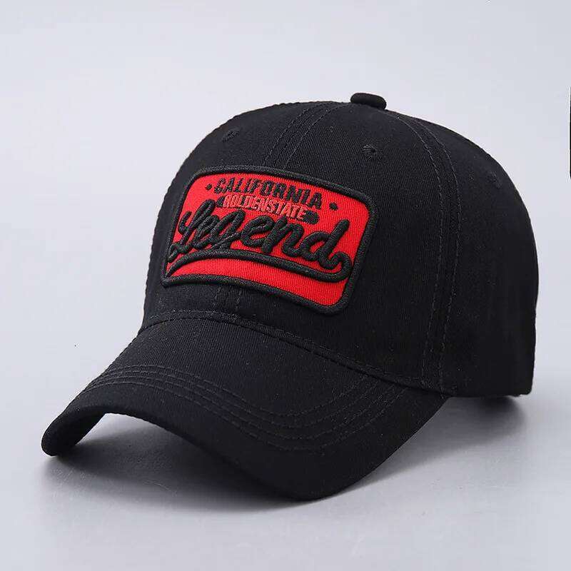 3D letter embroidered baseball cap, all cotton LEGEND washed curved brim hat, suitable for outdoor sports and sun protection Y260304