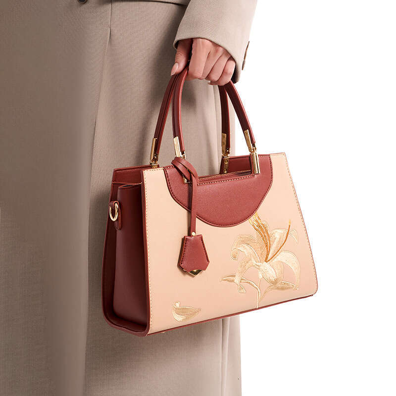 Tote Fall Winter Fashionable Women S Handbag Niche High End Style New Chinese Style Embroidered Shoulder Bag Crossbody Tote Bag
