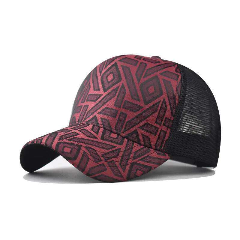 54-60Cm Adjustable New Thousand Birds Rhombus Baseball Men's and Women's Cap Plaid Fashion Black Flat Brim Hat Y260304