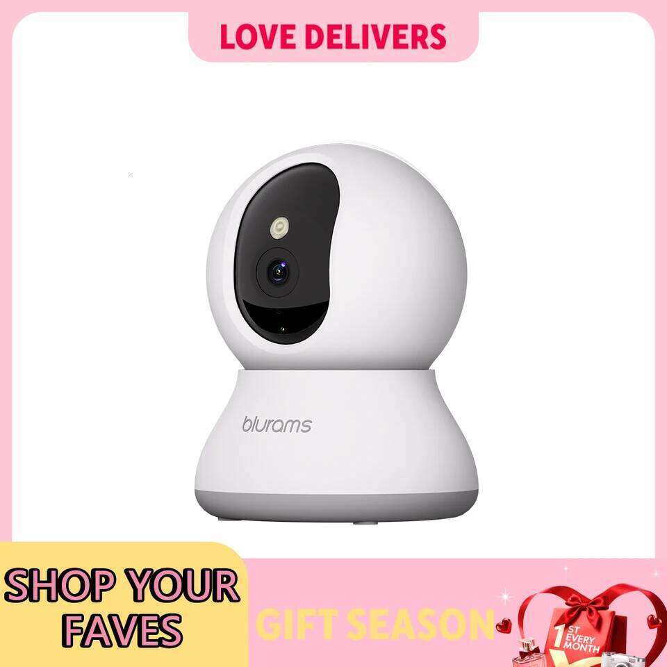 Blurams Indoor 2K, Home for Dog/Elder, Security Camera with One-Touch Call Update A31S-2pc 26W0306