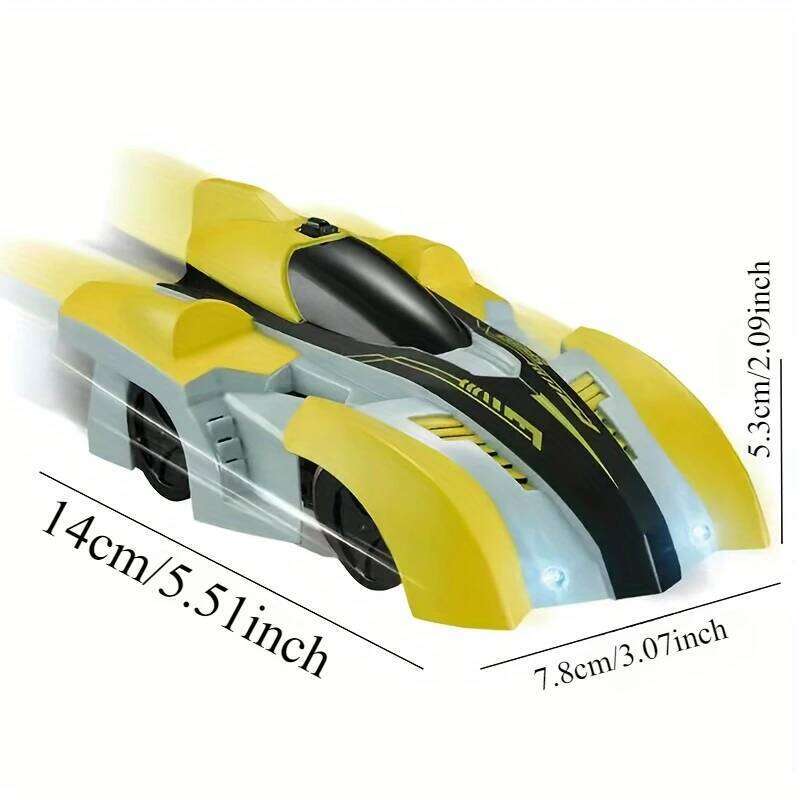 Climbing Remote Control 360 Rotating Stunt with Headlight Rechargeable RC Car Wall Climber Toys Gifts for Boys C260305