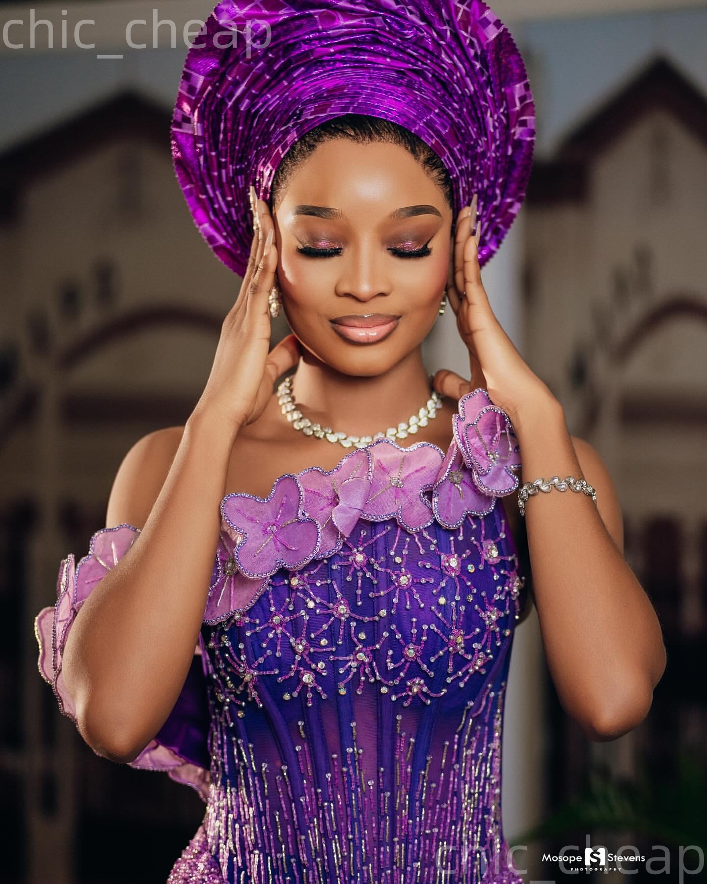 Aso Ebi Purple Prom Dress 2026 Mermaid Prom Dress Flowers Crystals Beaded Evening Dresses For Black Women Birthday Party Formal Receiption Gowns Dress