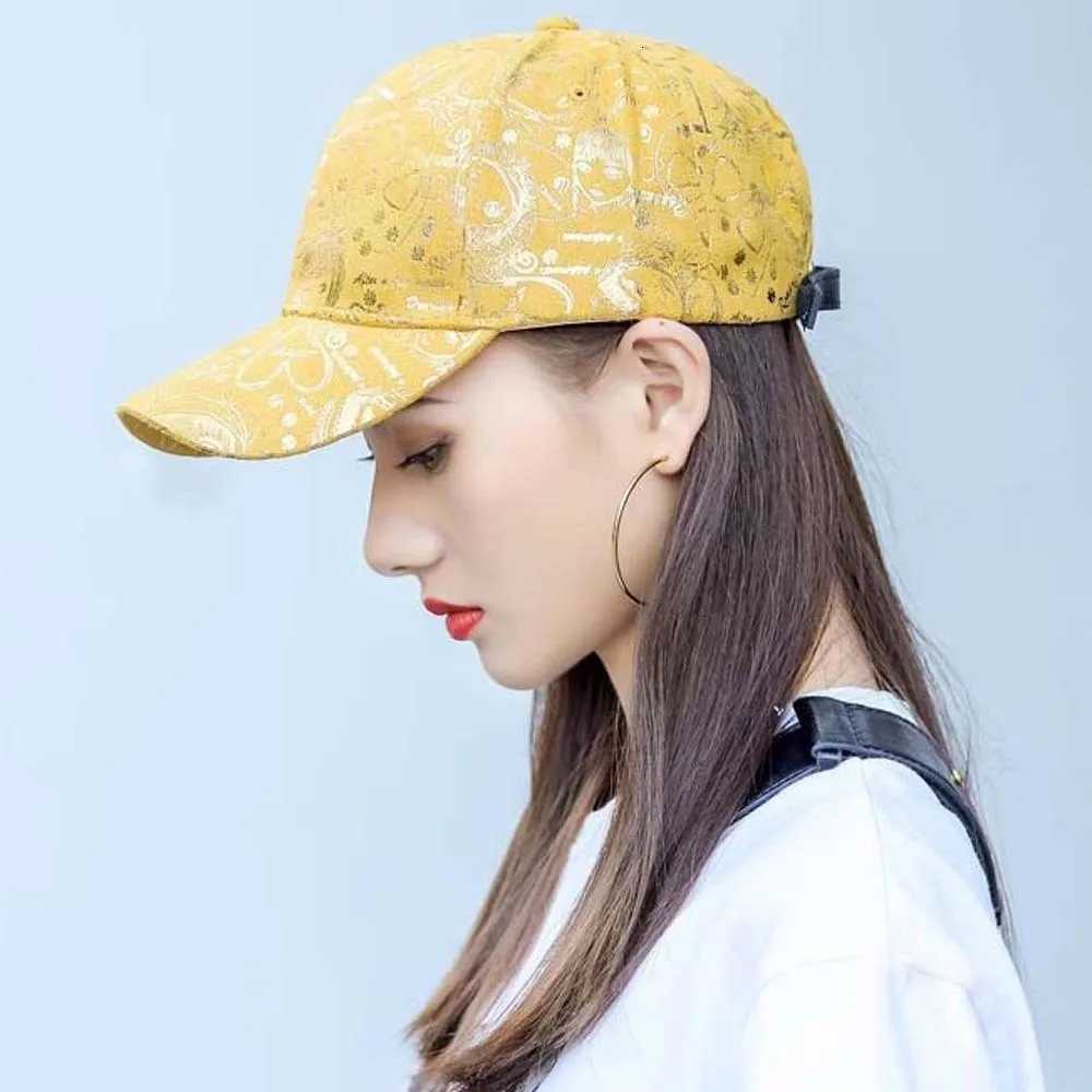 Adjustable Graffiti Baseball Cap American Style Sunscreen Patterned Peaked Hat Cotton Hip-hop Sunshade Casquette Outdoor S260306