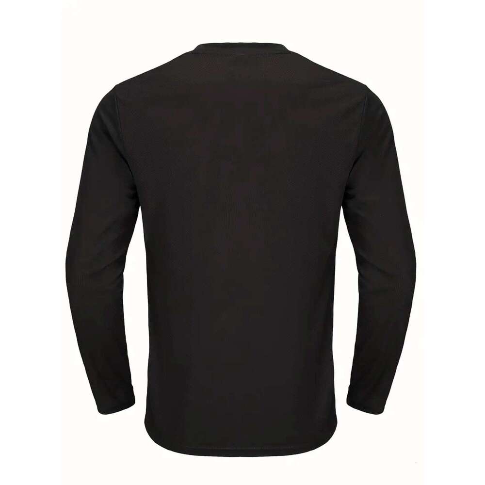Sports Long-Sleeved 3-Color 3-Piece Men's Round-Neck Shirt Quick-Drying Top Fitness Casual Outdoor Sportswear Body-Sh 26H0306
