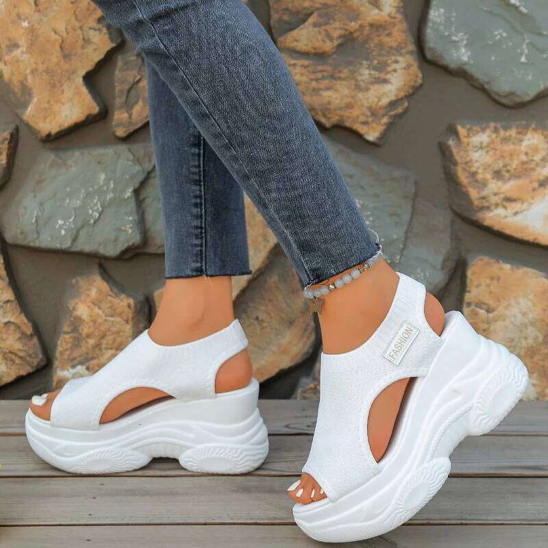 2026 Summer New Women's Fashion Solid Color Ultra High Heel Open toed Outdoor Bestseller Comfortable Sandals