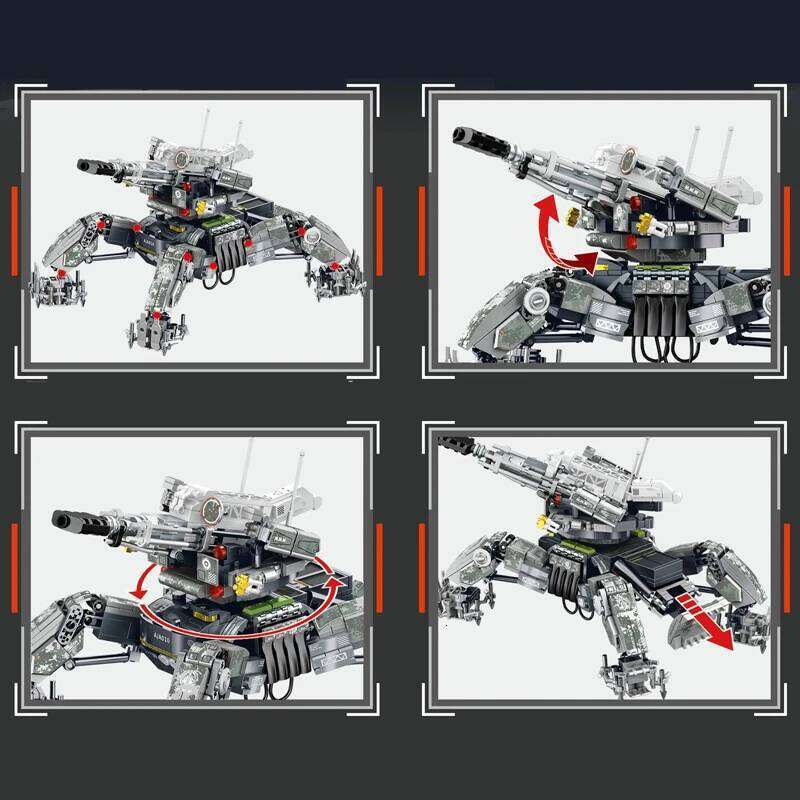 Wandering Earth A010 Mobile Military Building BlocksCrimson Toys Mecha Heavy Artillery Movable Model Adults Gifts 839pcs Z260306
