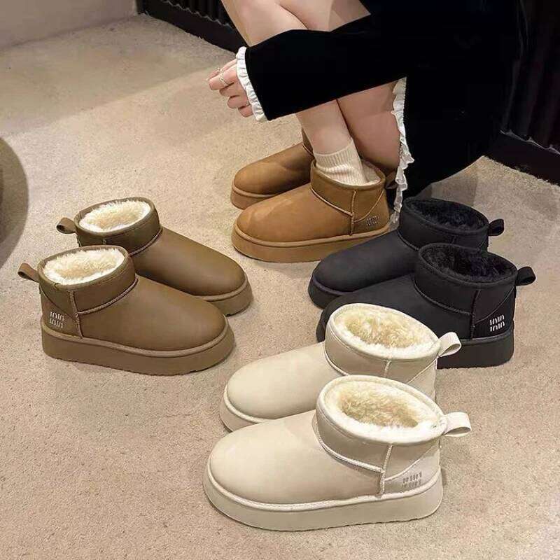 2025 Winter New Women's Warm and Comfortable Flat Fashion Casual Short Boots for Snowy Weather