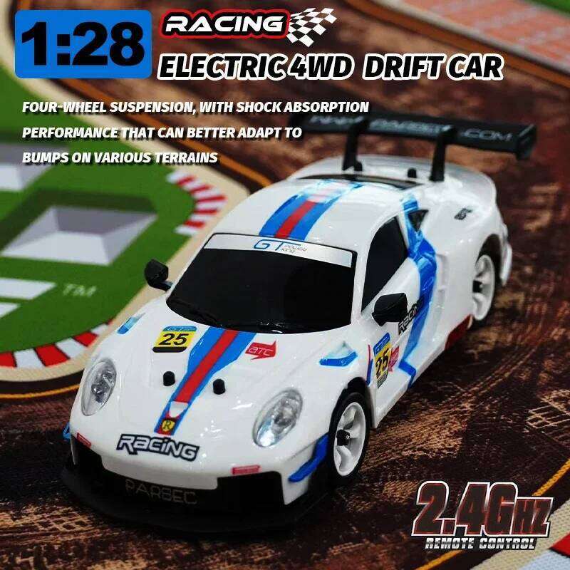 Newest WLtoys 284019 Upgraded Gyro 1/28 RC Car 4WD High Speed Racing 2.4G Wireless Control Model Mini Drift Cars For Kids Gift C260305