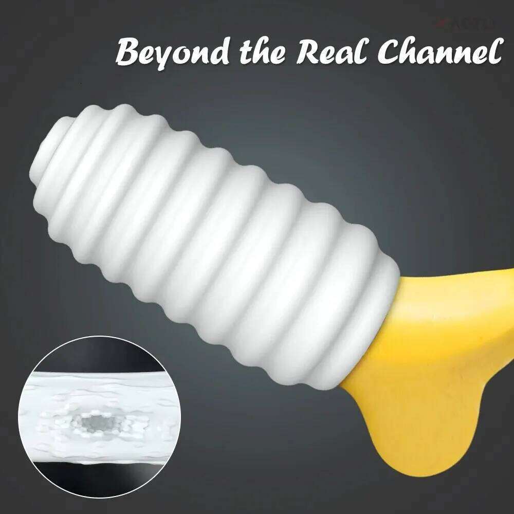 Male Masturbation Manual Airplane Cup for Men Soft Silicone Realistic Vaginal Oral Blowjob Penis Massager Sex Toy Adult Goods 18 W260305