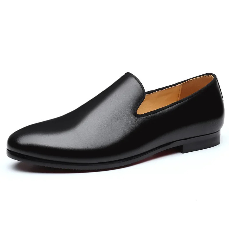 Mens Casual Shoes Genuine Leather Men Trendy Loafers Moccasins Mens Light Comfortable Driving Wedding Flats 260305
