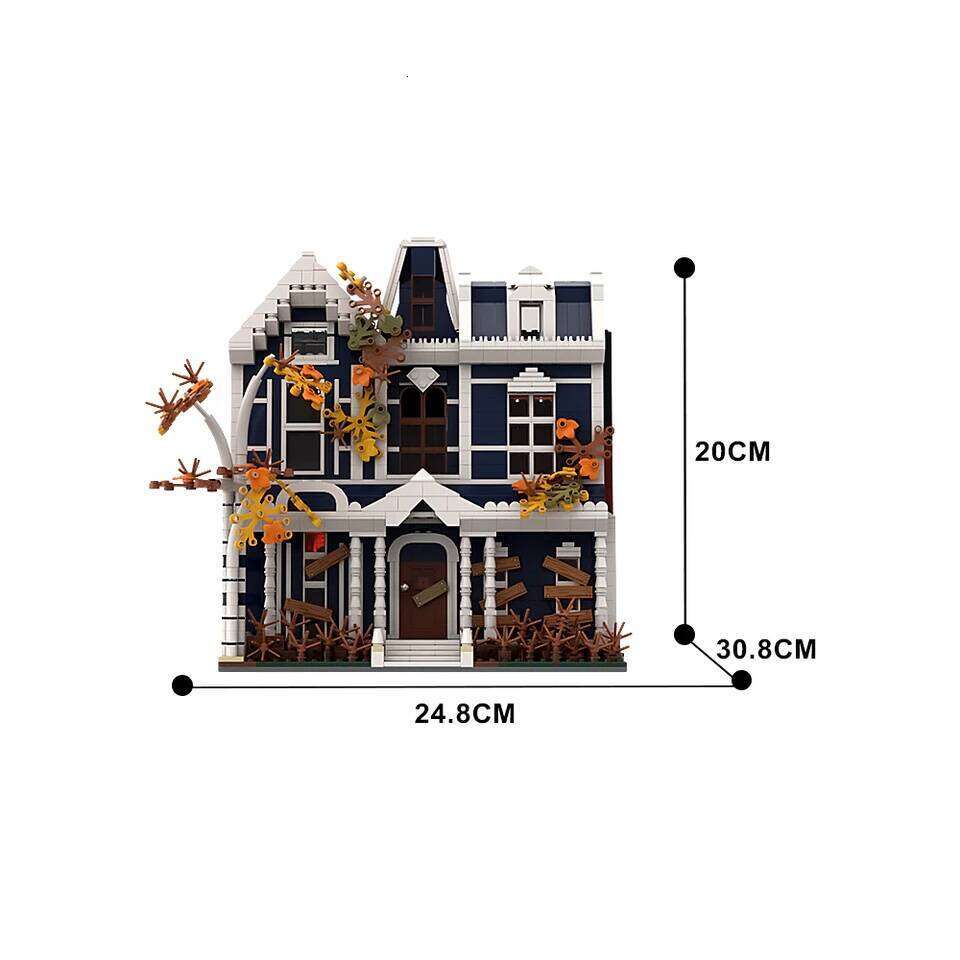 Gobricks MOC Victor Creel Building Blocks American Horror TV Series Strange House Architecture Bricks Model Toys Kids Gift Z260306