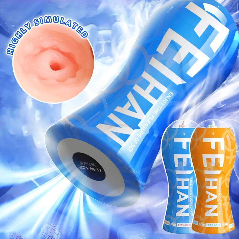 Male Masturbator Cup Vacuum Pressure Sucking Silicone Vagina Pussy Sex Toy for Men Pocket Blowjob Masturbation Adult Goods W260305