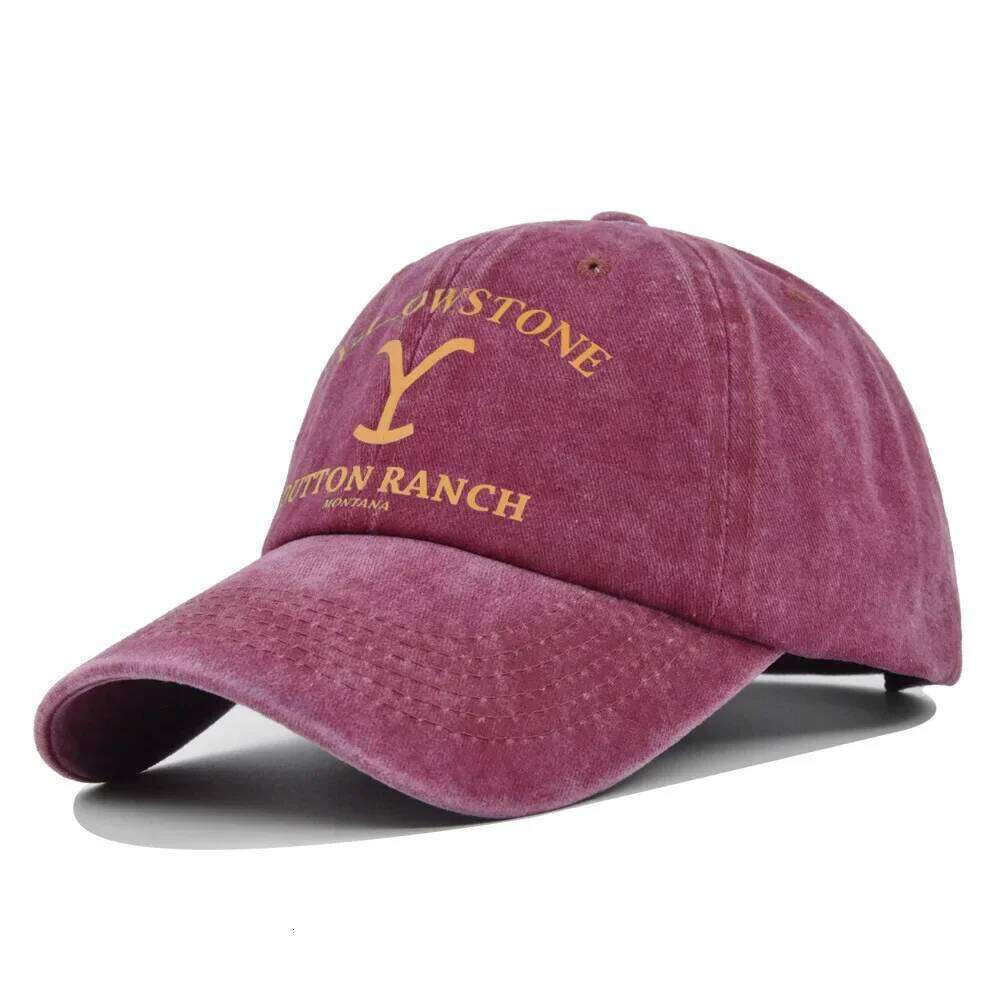 YELLOWSTONE printed retro baseball cap for men and women, daily casual fashion travel equipment Y260304