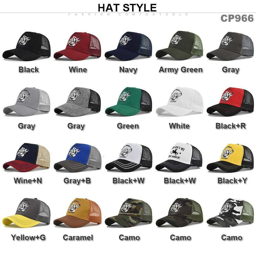 New Fashion Spring Summer Printed Mesh Breathable Baseball Cap Gorras Personality LOGO for Men WomenCouples Visor Hat Casquette Y260304