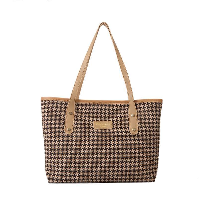 Fashion Commuting Large Capacity Autumn Plaid Trendy Casual New Shoulder Tote Women S Bag XIU LAI SI