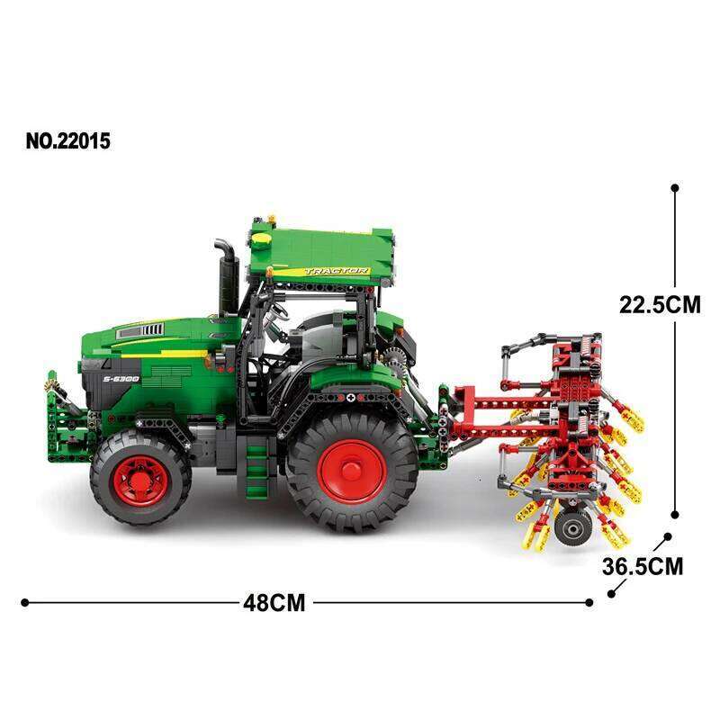 1664PCS Agricultural Tractor Building Blocks Rc APP Remote Control Engineering Car Model Bricks DIY Toys Gifts For Boys Kids Z260305