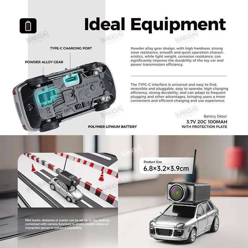 Wltoys 6401-C 1/64 FPV Mini RC Car&Runway Mats 2.4GHz First Person View Gyroscope Remote Control Car with HD Camera Racing Toy C260305