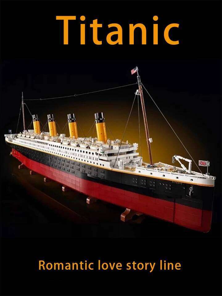 Chinese 8998Titanic Building Blocks Giant Ship 10000 Particle Adult High Difficulty 1.35-meter-long Toy Boy Gift Z260306