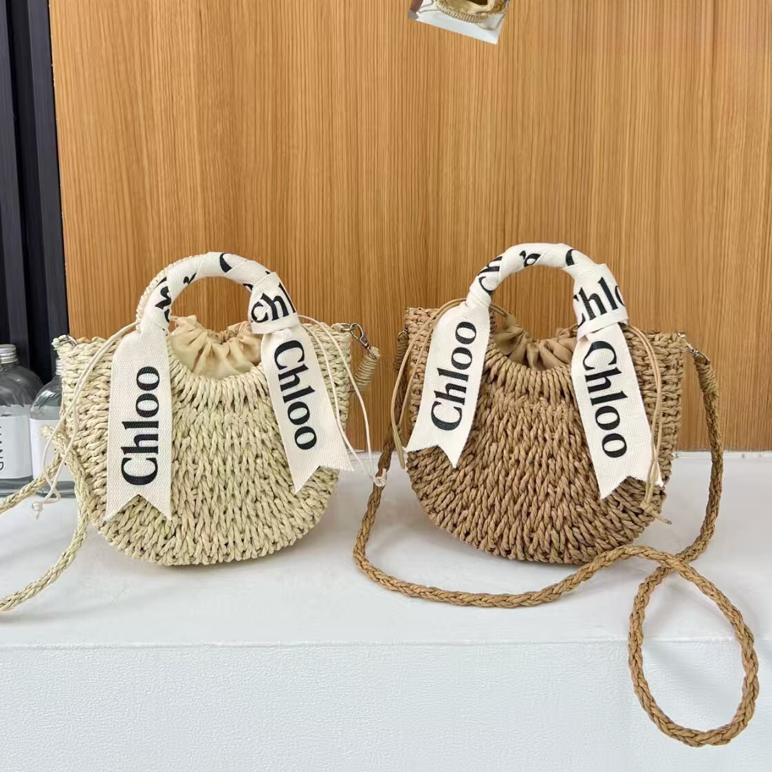 Designer Bag Beach Women Bag Straw Woven Shoulder Bag Rattan Handbag Lady Large Capacity Shopping Bag Retro Basket Versatile Commuting Vacation Handmade