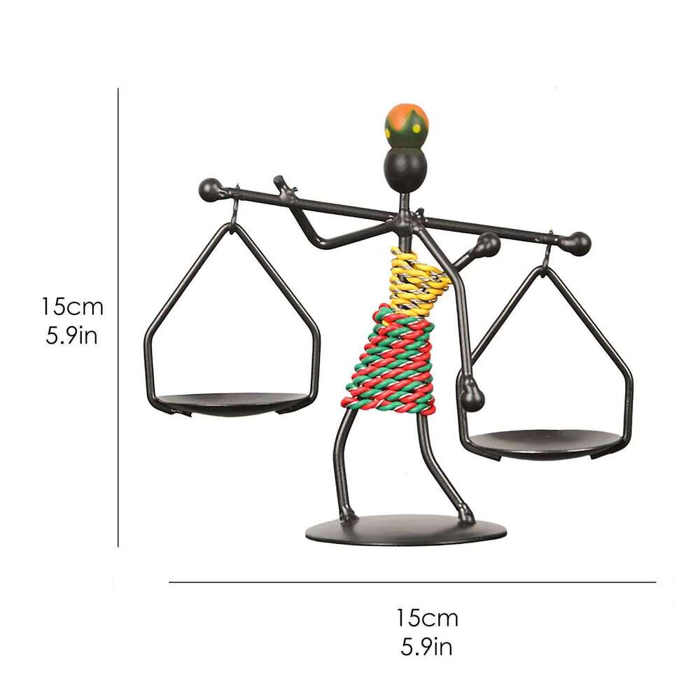 1pcs African Style Creative Restaurant Table Bar Decoration Metal Candle Holder Home Decor XJ260305