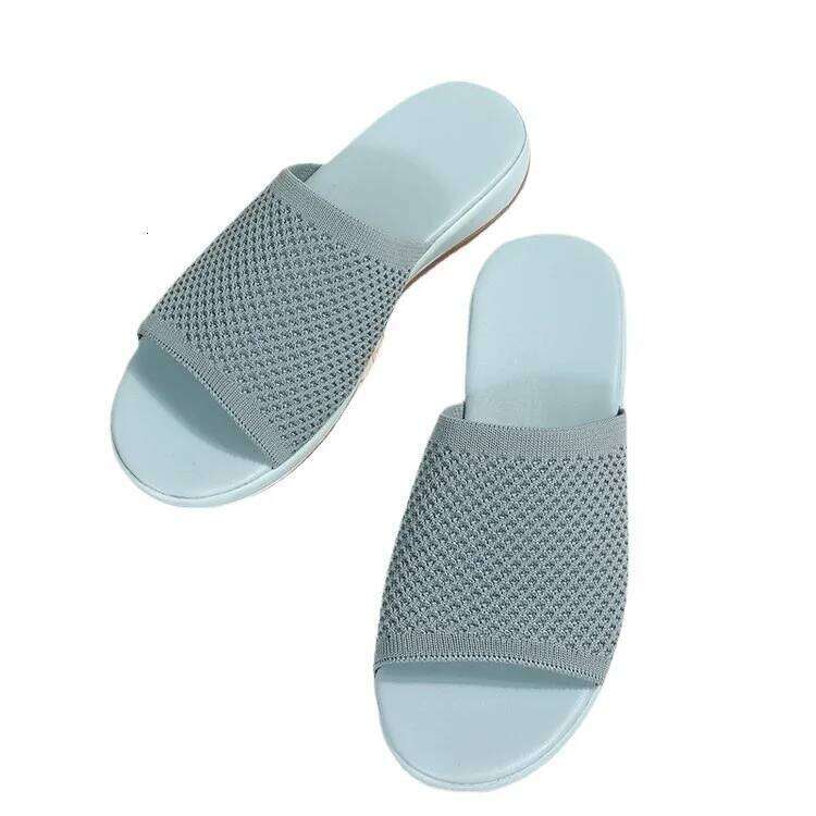 Elastic Force Shoes Women Flat Casual Indoor Outdoor Slipper Summer Sandals For Beach