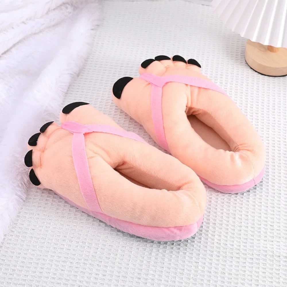 Winter Cotton Slippers for Couples Warm Soft Home Slides Funny Creative Design Comfortable Indoor Shoes for Men and Women S260305