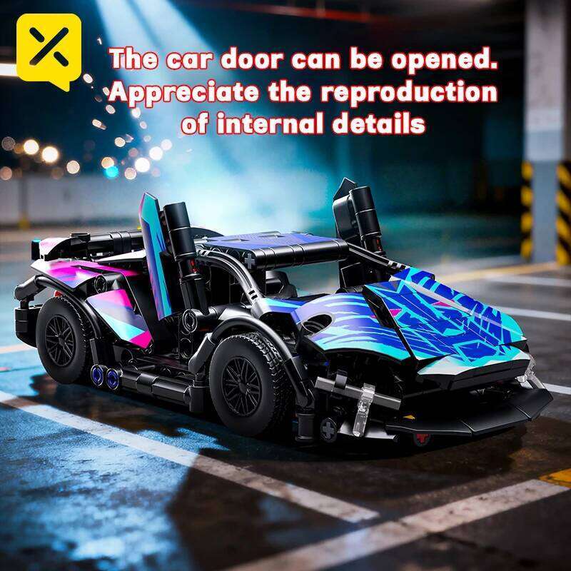 ToylinX 321PCS MOC Technic Supercars Building Blocks City Speed Super Racing Model Bricks High-Tech Toys Gift for Boys Kid Adult Z260305