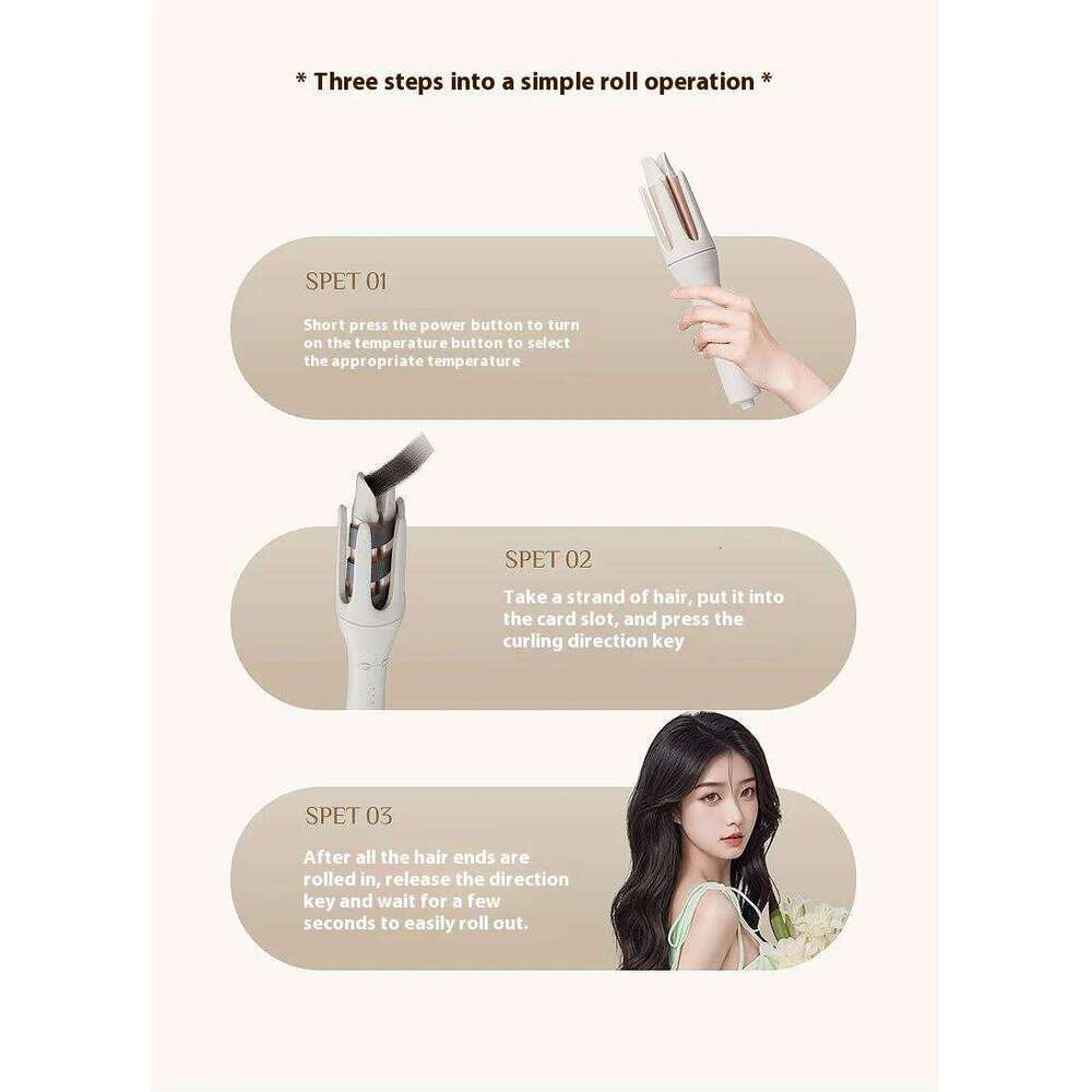 electric does not damage the hair. The portable curling iron can create big waves comfortably and safely. 26Y0306