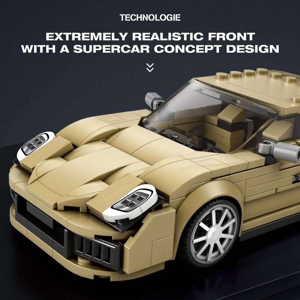 324PCS Luxury Coupe Building Blocks Classic Speed Car Model Technology Bricks Desktop Decoration Kids DIY Toys Birthday Gift Z260305